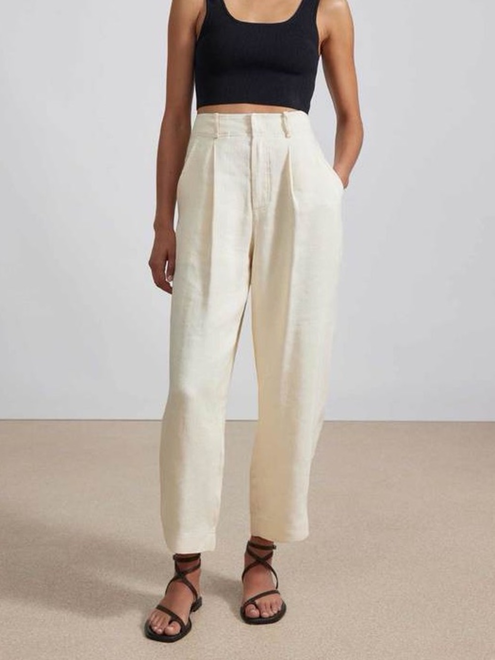Apiece Apart Bari Trouser Cream Size 0